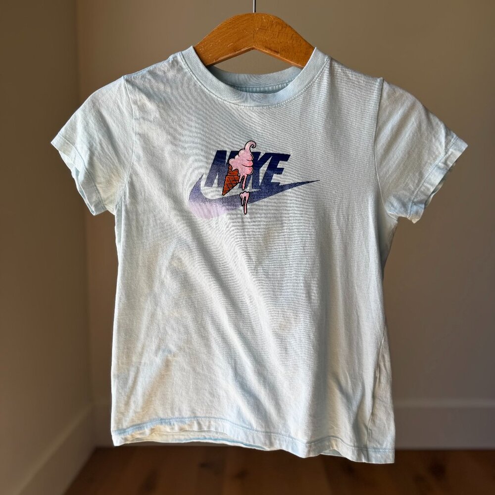 Nike Girls Tee Size L | Sporty Ice Cream Graphic | Tween Summer Style